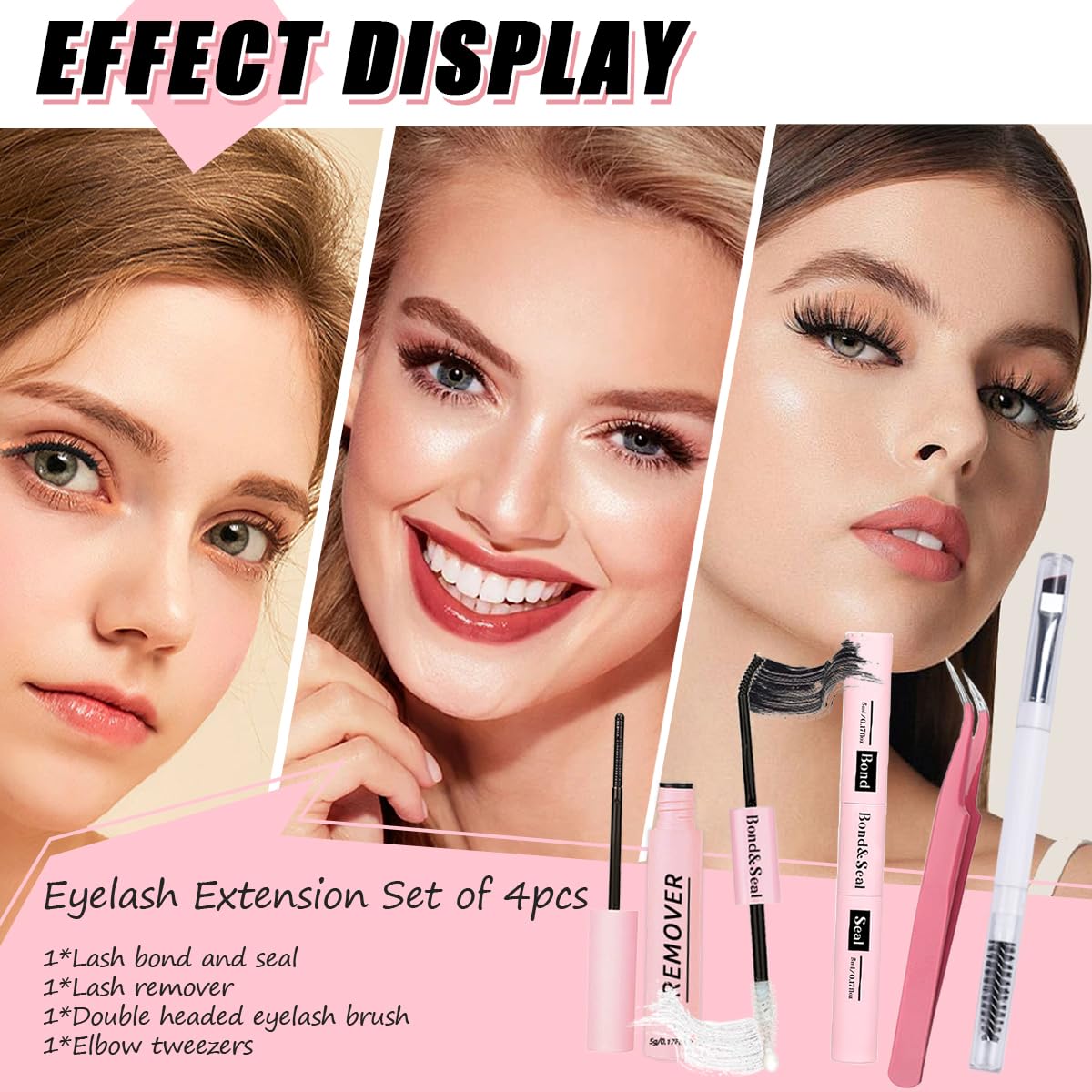 Qiveaory portable lash kit in-use view highlights travel-friendly design.