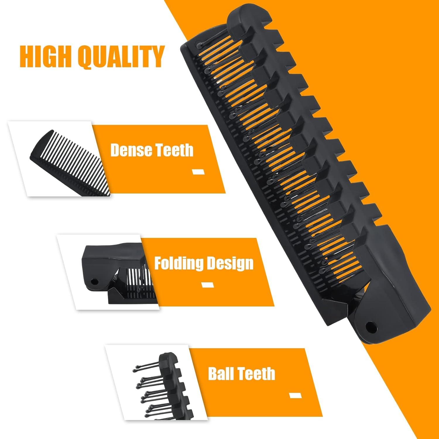 Qjaiune open brush measures 21 cm for versatile styling while on the move.