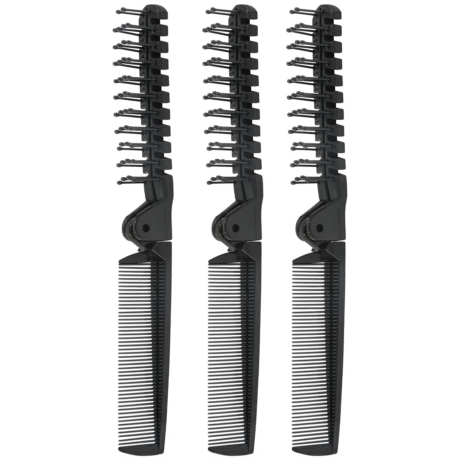 Qjaiune two-headed anti-static hair tool for scalp massage and detangling.