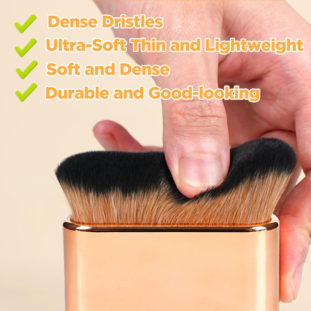 QJKLWV leg makeup brush ideal for leg bronzer and lotion layering.