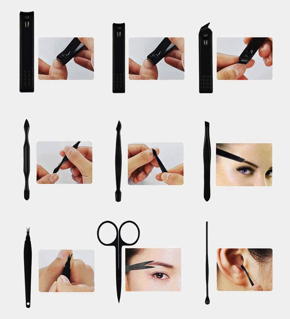 QLNE ergonomic nail clipper handle close-up for comfortable grip