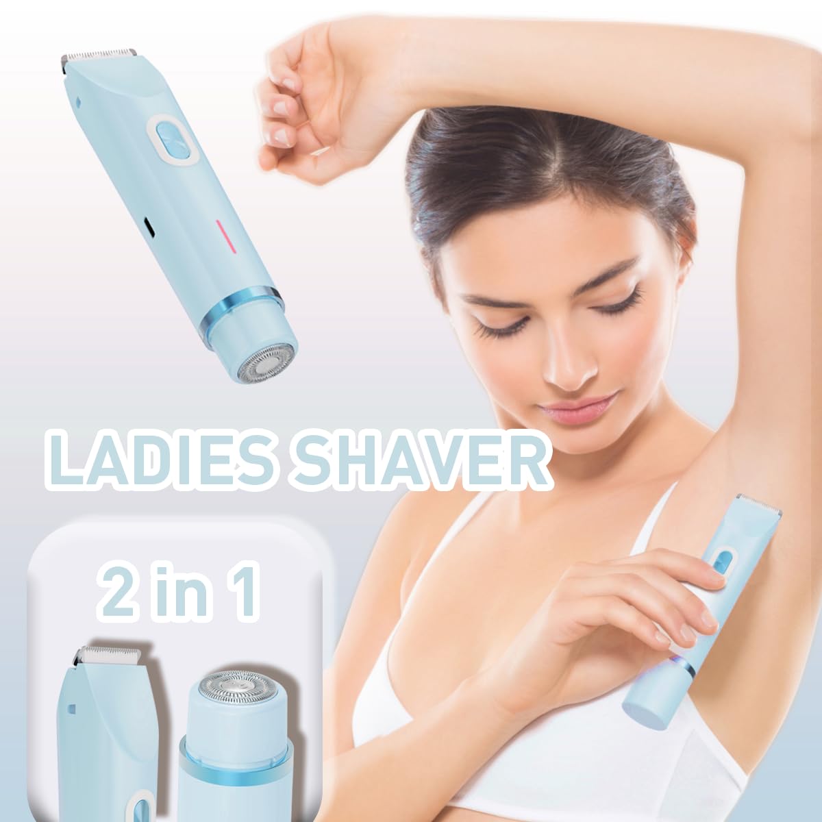 QLWQ bikini foil shaver provides an ultra-close finish on delicate areas gently.