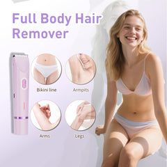 QLWQ bikini trimmer top serrated blade for longer hairs with smooth precision