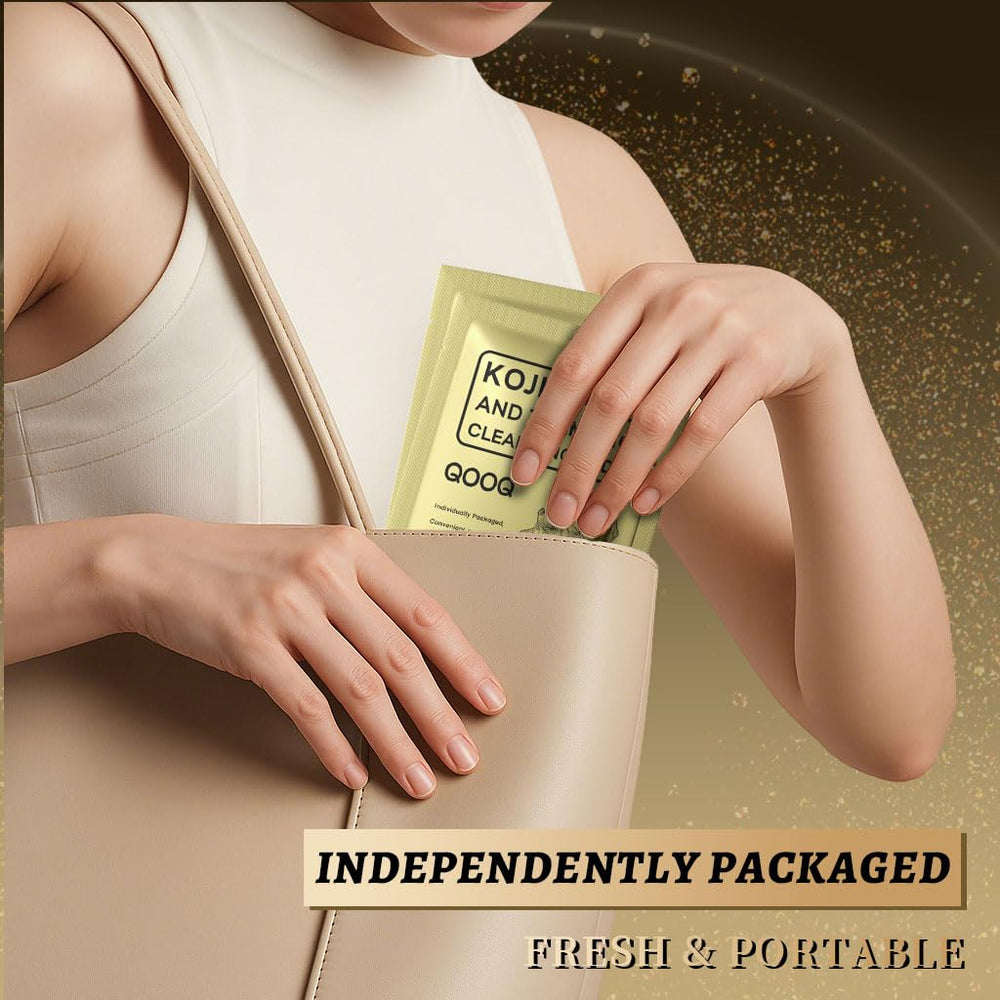 QOOQ freshness-sealed two-pads-per-pack keeps actives potent and convenient.
