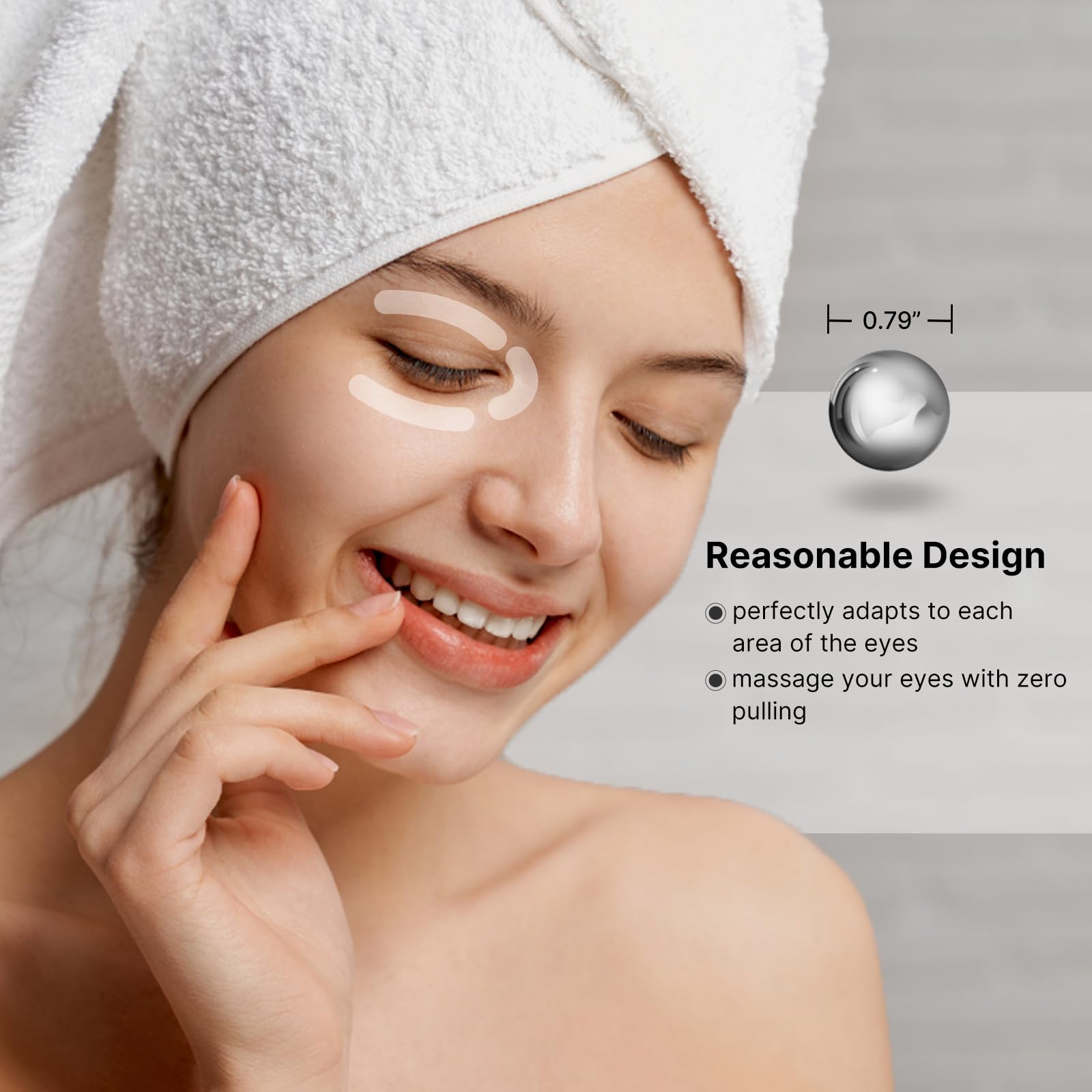 QooWo Eye Roller rotating 360 degrees for flexible use