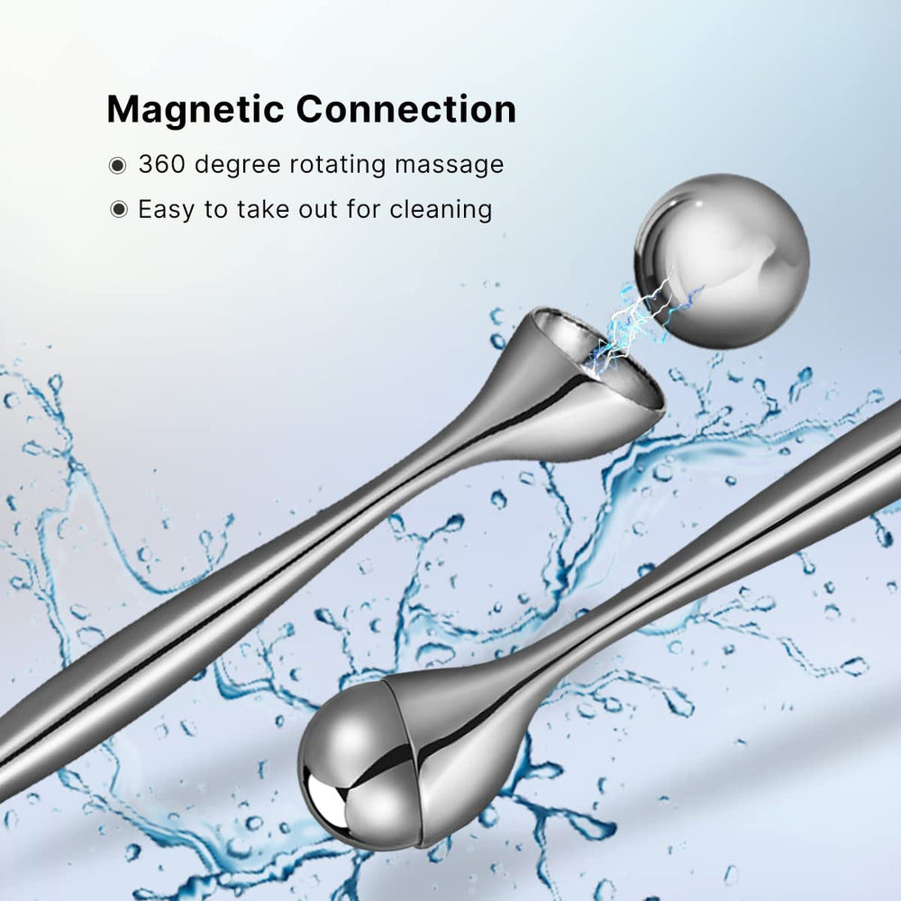 QooWo Eye Roller demonstrating hot and cold therapy options