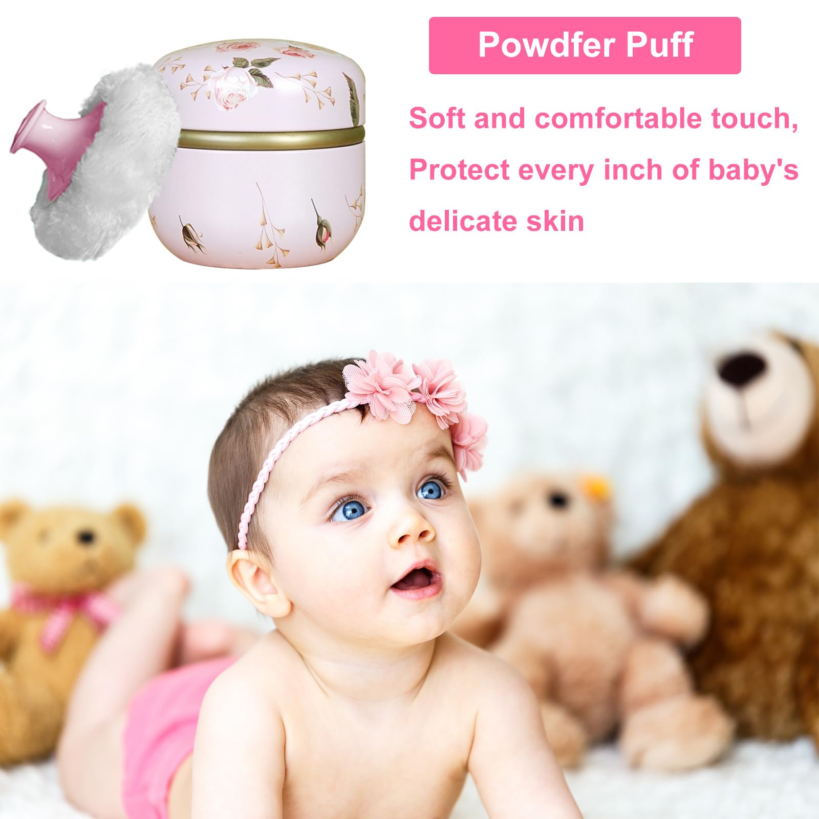 Qopoto soft artificial wool puff feels plush against skin