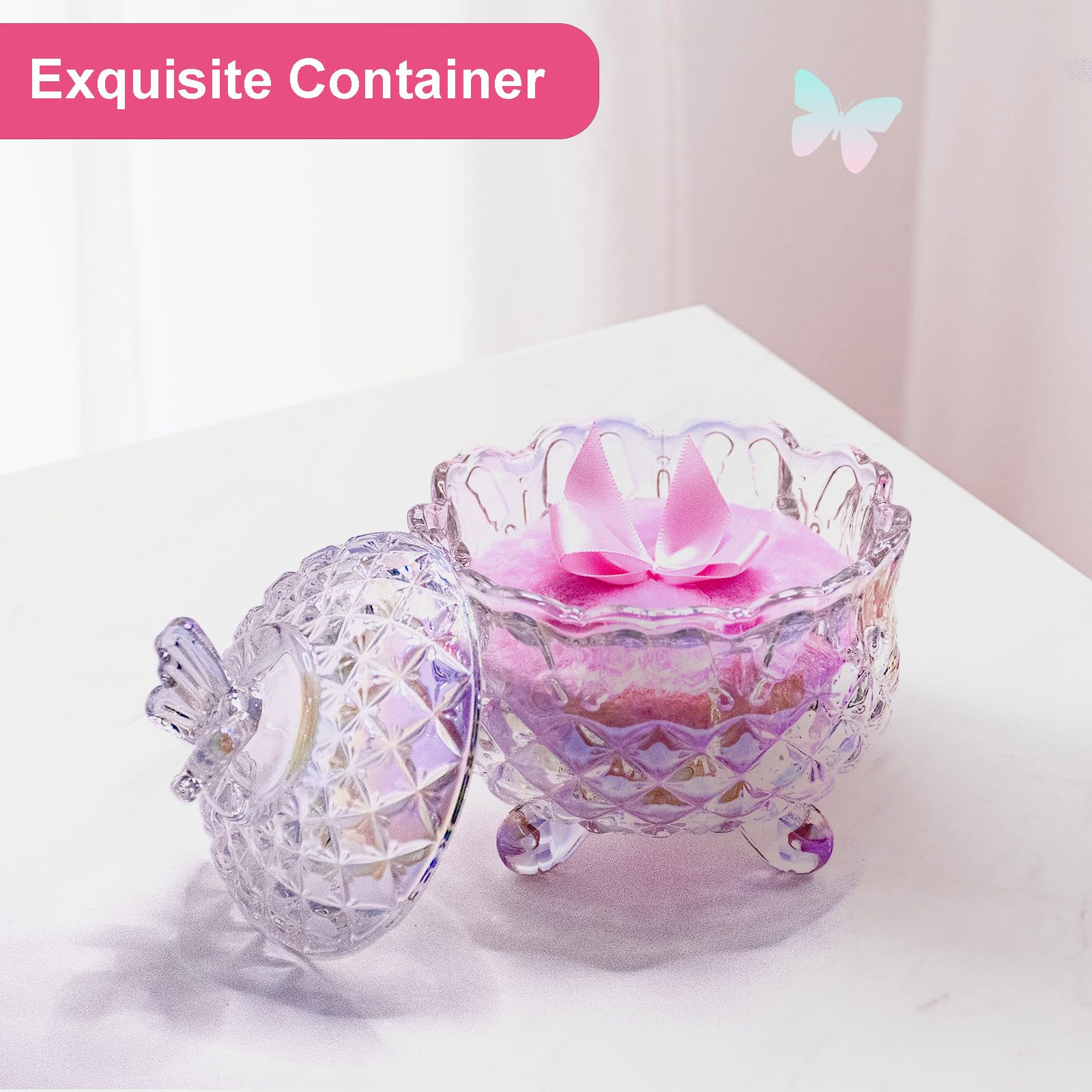 Qopoto soft crystal velvet puff delivers luxurious softness with minimal shedding.