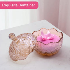 Qopoto soft crystal velvet puff offers gentle, luxurious touch