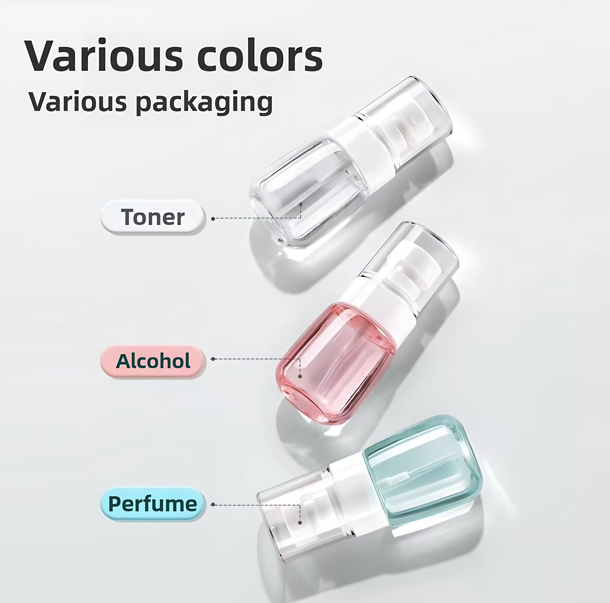 QPCMV assorted-color caps highlighting organized travel kit