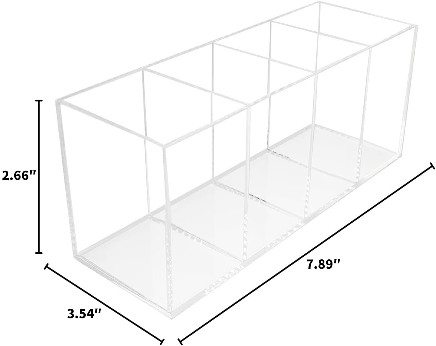 QPEY clear acrylic organizer adds a modern touch and reduces clutter in any workspace.