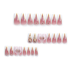 QQPPOLIU 3D glitter design nails add sparkle to outfits