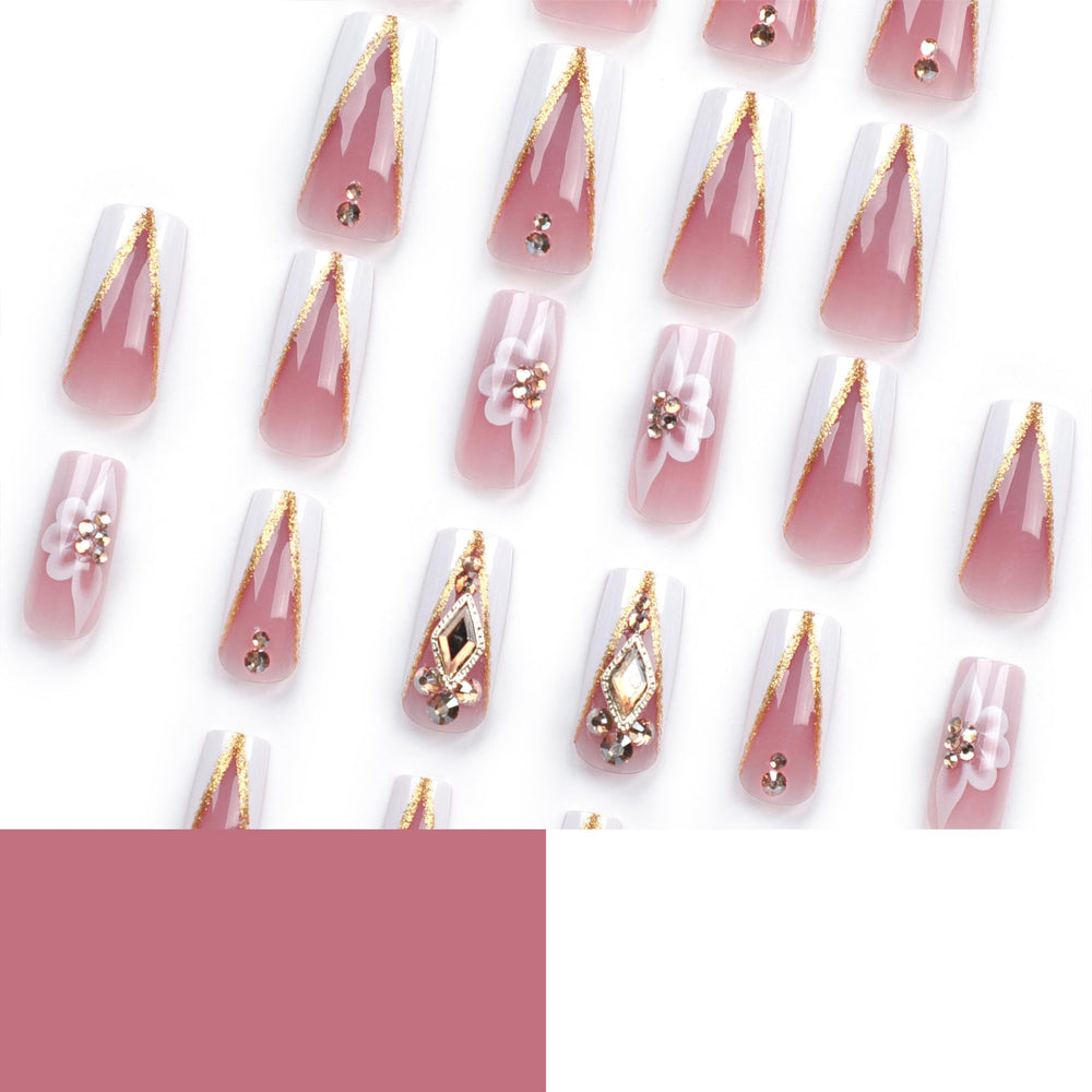 QQPPOLIU medium square nails for versatile daily wear