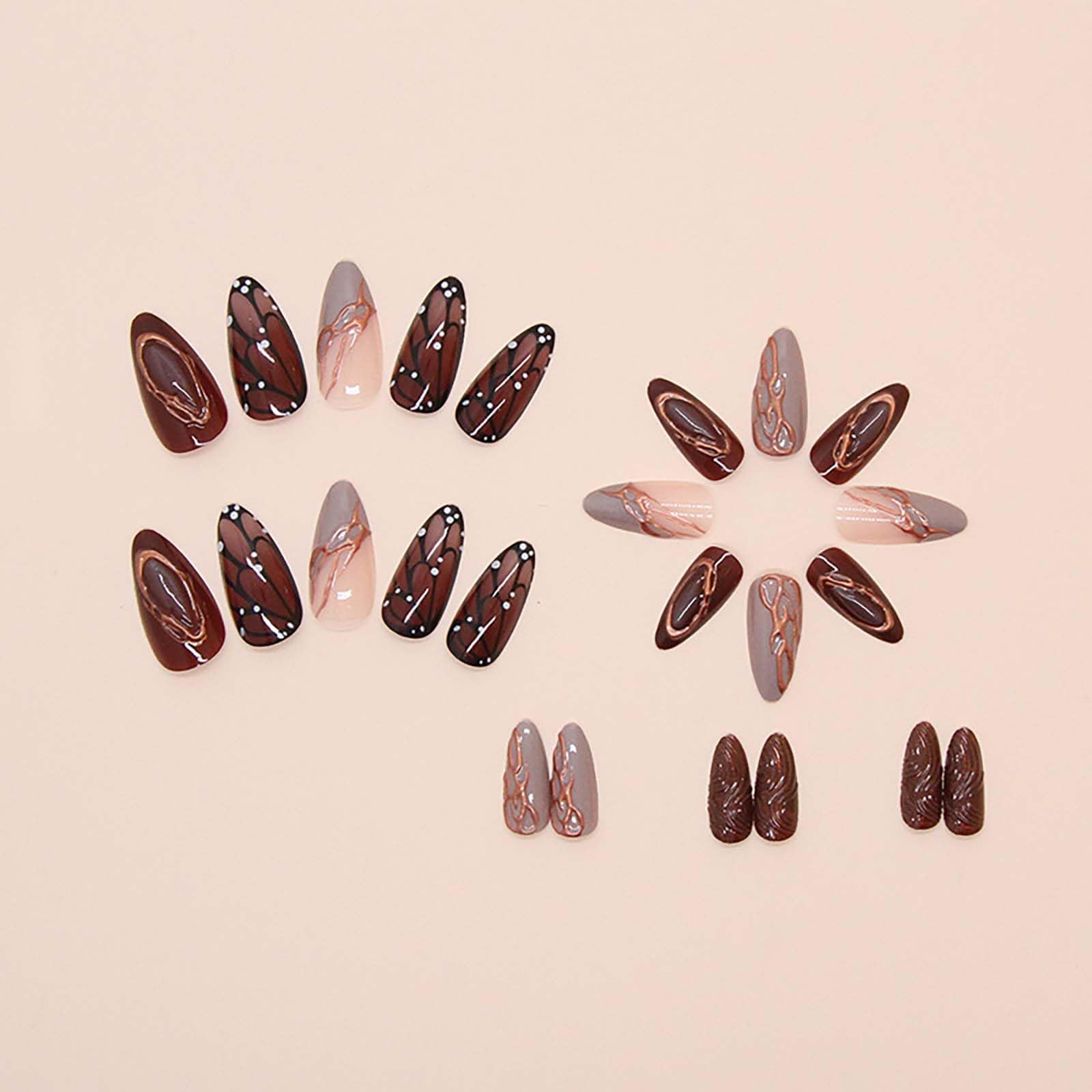QQPPOLIU diseño mariposa para uñas, realza detalles femeninos en ocasiones