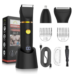 Qreeyx Manscape body trimmer main view for versatile all-in-one grooming on the go