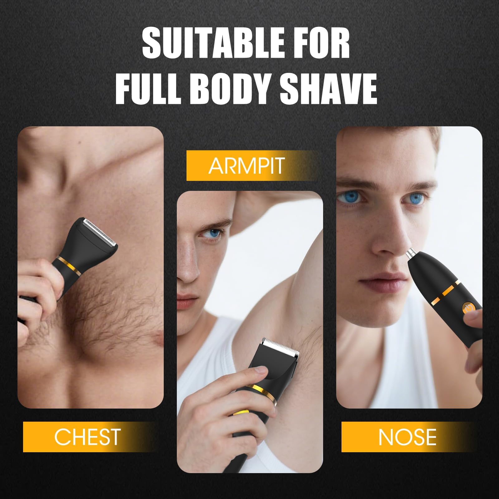 Qreeyx Removable trimmer head enables easy cleaning and hygiene maintenance