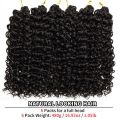 QRHSUKA GoGo Curl pack6 full head set for versatile looks