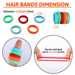 QRTVI assorted-color hair bands in 10 colors for versatile outfits