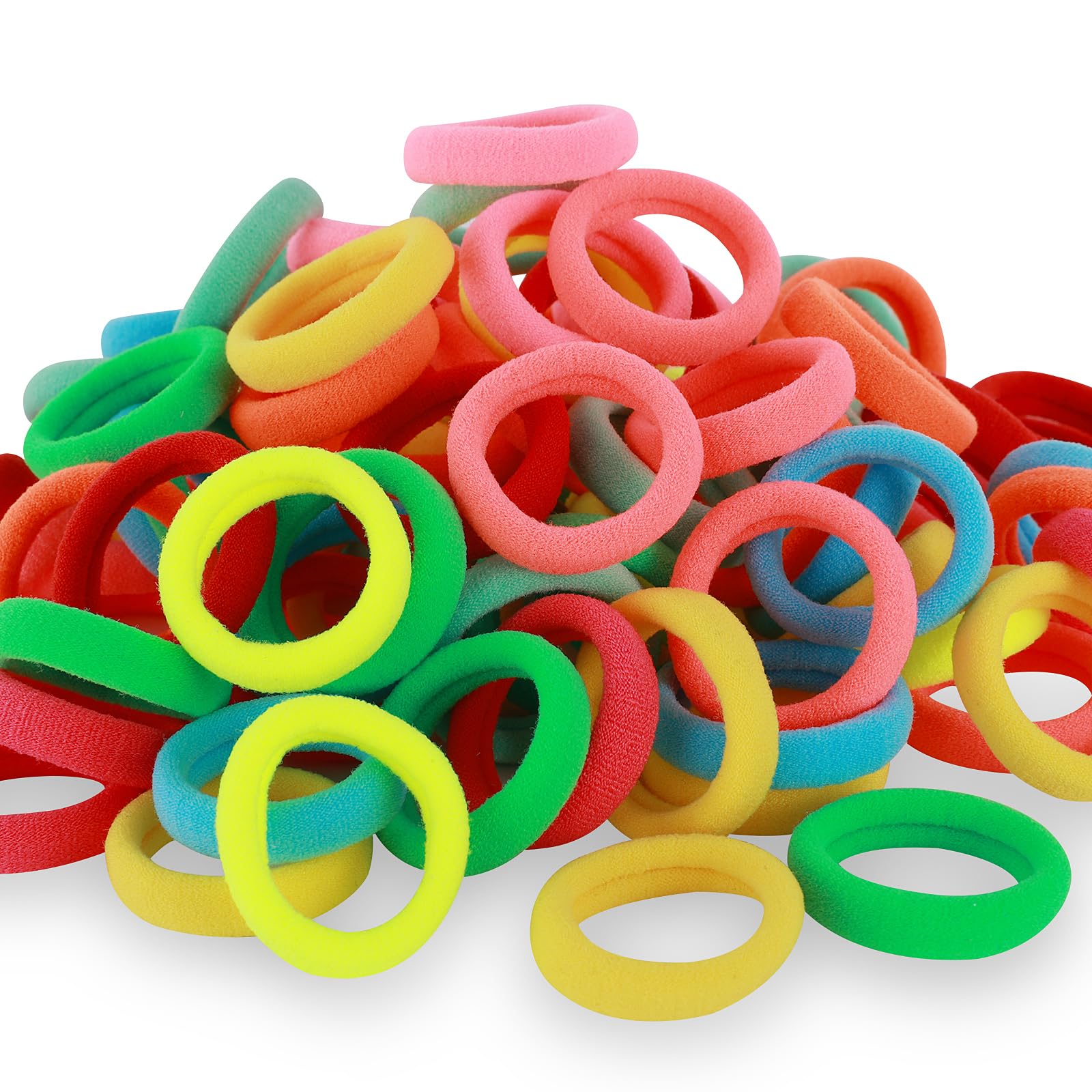 QRTVI baby hair ties 120-pcs bag for secure, comfortable wear