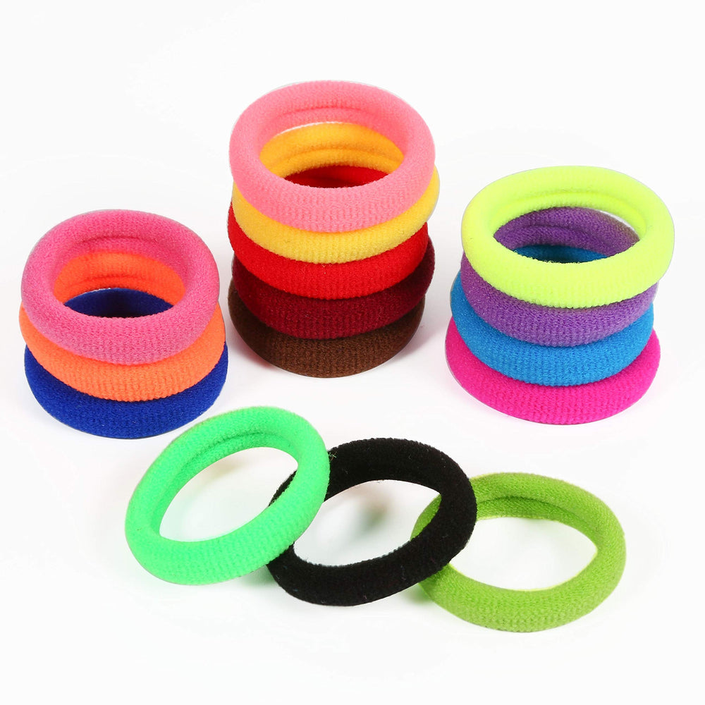 QRTVI soft elastic seamless hair bands reduce pull and breakage.