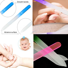 QRWT multi-colored nail files set for organized styling.