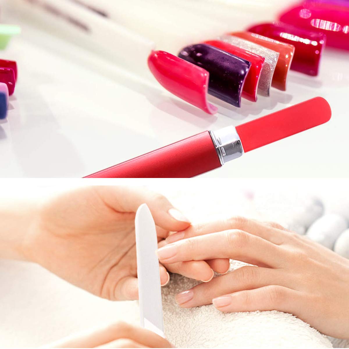 QRWT travel-friendly nail files pack for quick touch-ups anywhere.