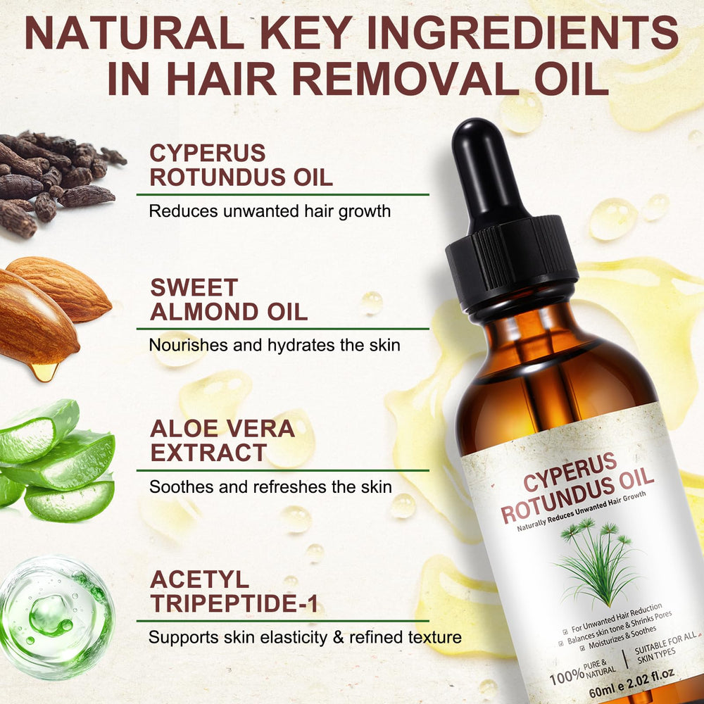 QRZBPZWE Cyperus Rotundus Oil, mejora la elasticidad de la piel.