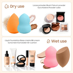 QSdywlyd makeup sponge pear-rose for concealer precision and seamless edges
