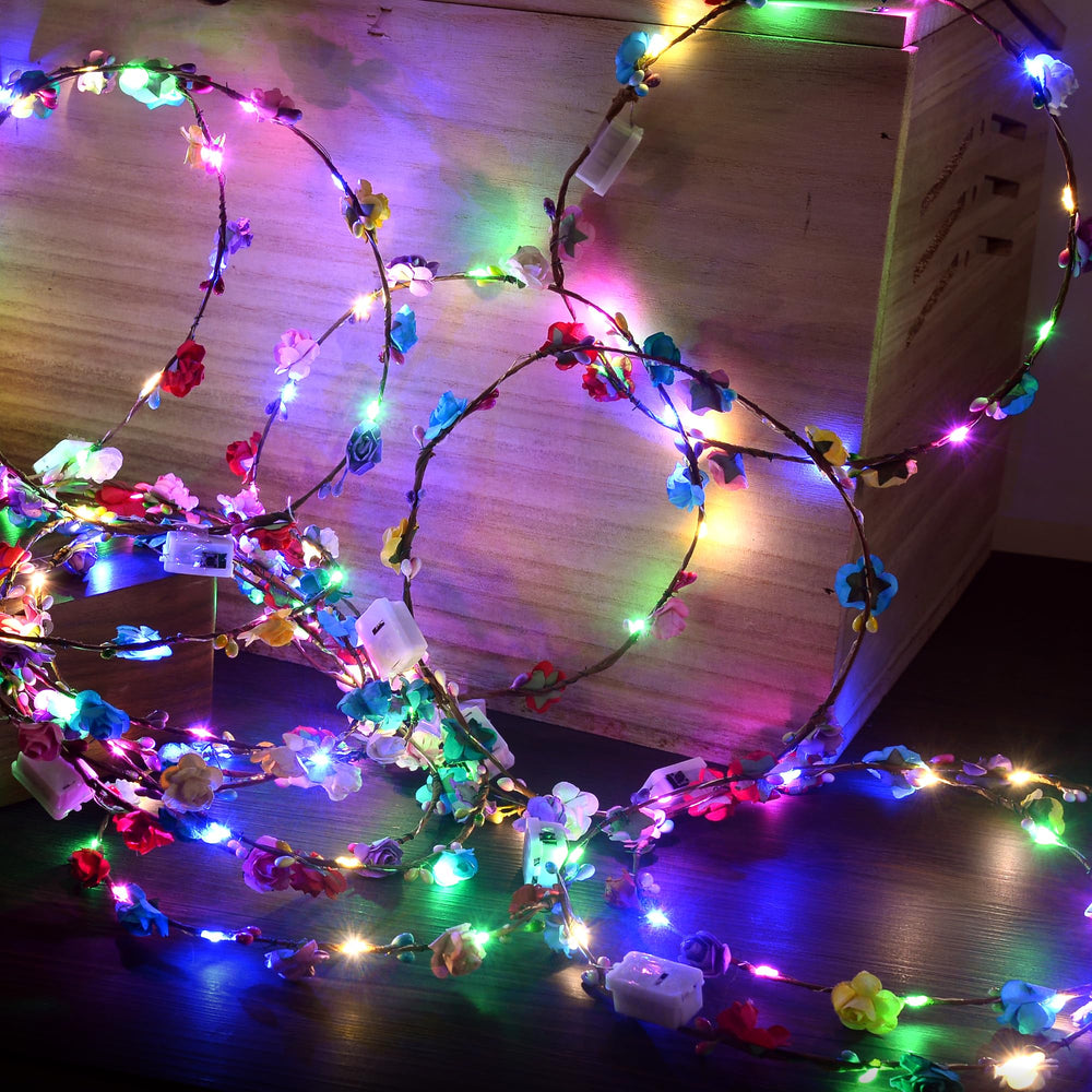 Set de 20 coronas LED QSJQllo, selección versátil para múltiples ocasiones.