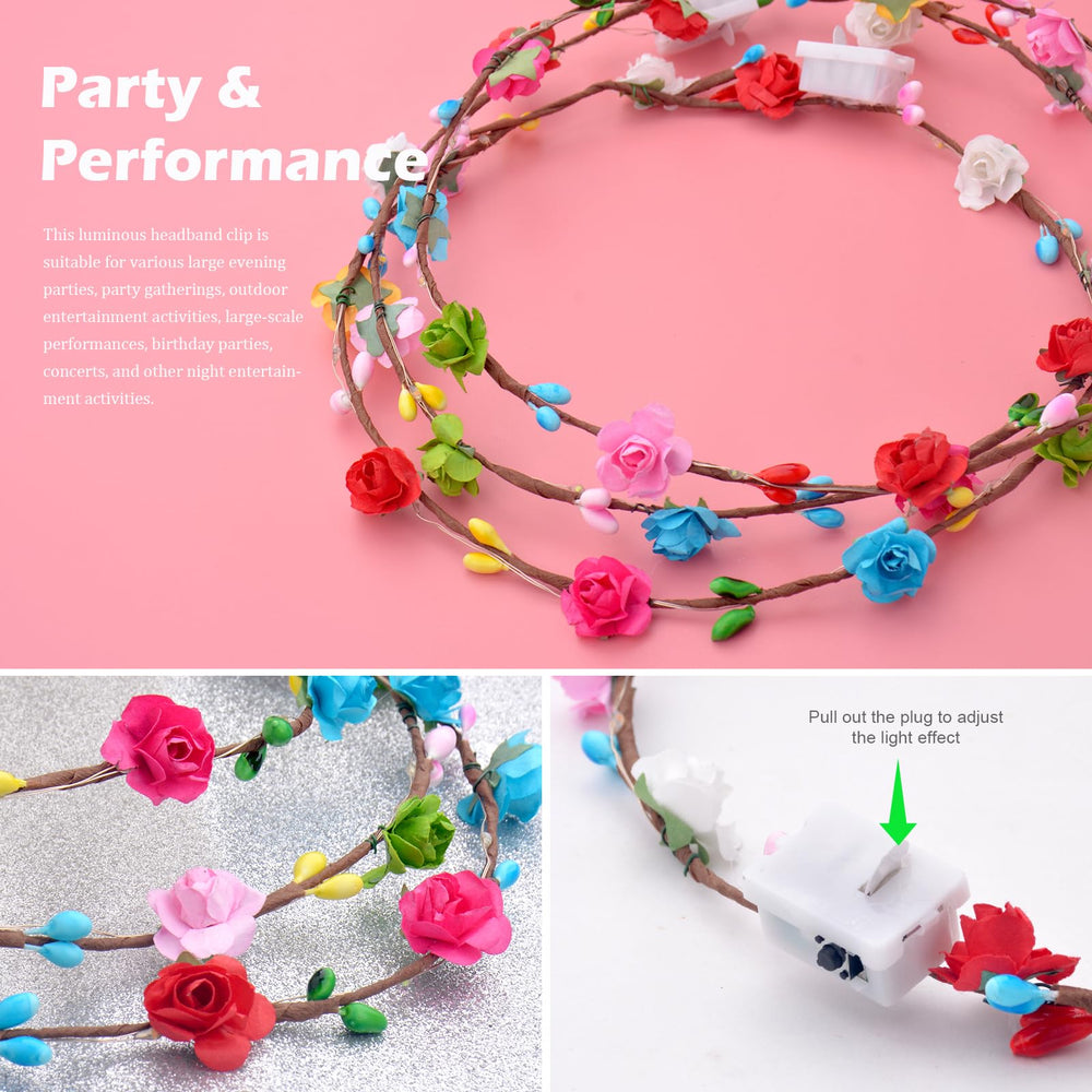 QSJQllo LED flower crown ideal for bridesmaids and photos