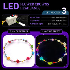 QSJQllo light-up headband creates party ambiance for night events