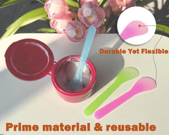 QsQueen espátulas cosméticas de 7 colores para codificar productos.
