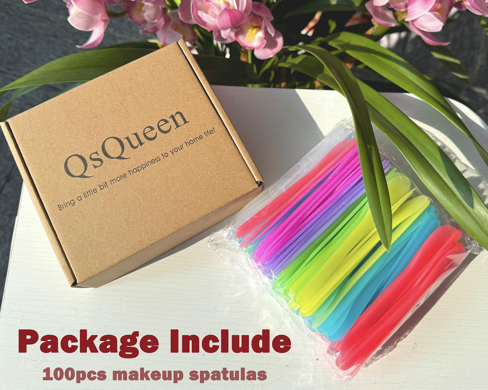 QsQueen espátulas reutilizables de polipropileno suaves para uso diario.