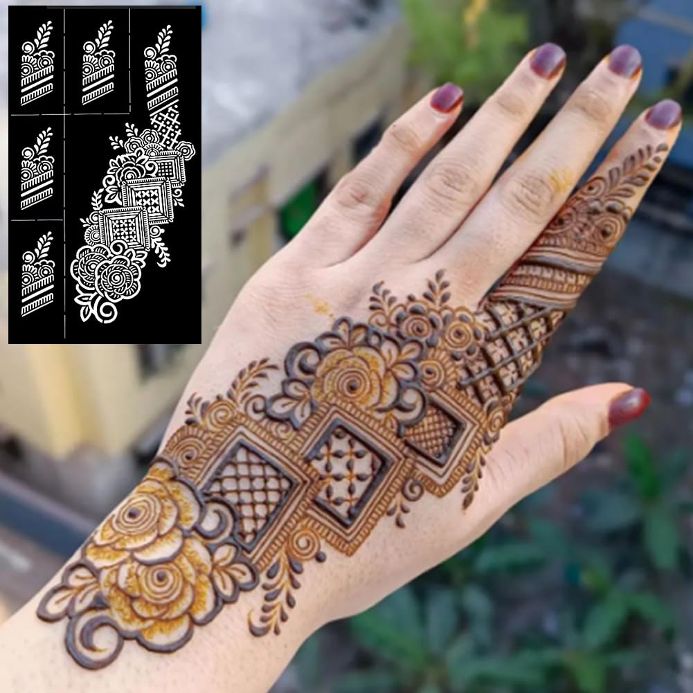 QSTOHENA floral-design stencils provide versatile patterns suitable for events and DIY.