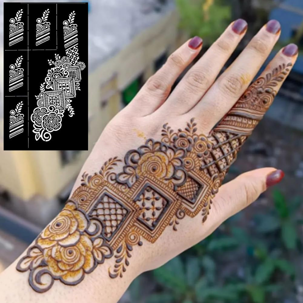 QSTOHENA floral-design stencils provide versatile patterns suitable for events and DIY.