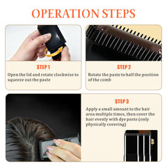 Qtaikong dark brown hair color stick for natural depth