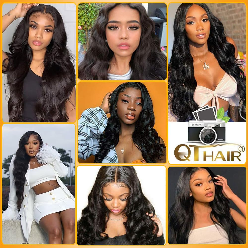 QTHAIR virgin Brazilian hair, soft texture for comfortable daily wear.