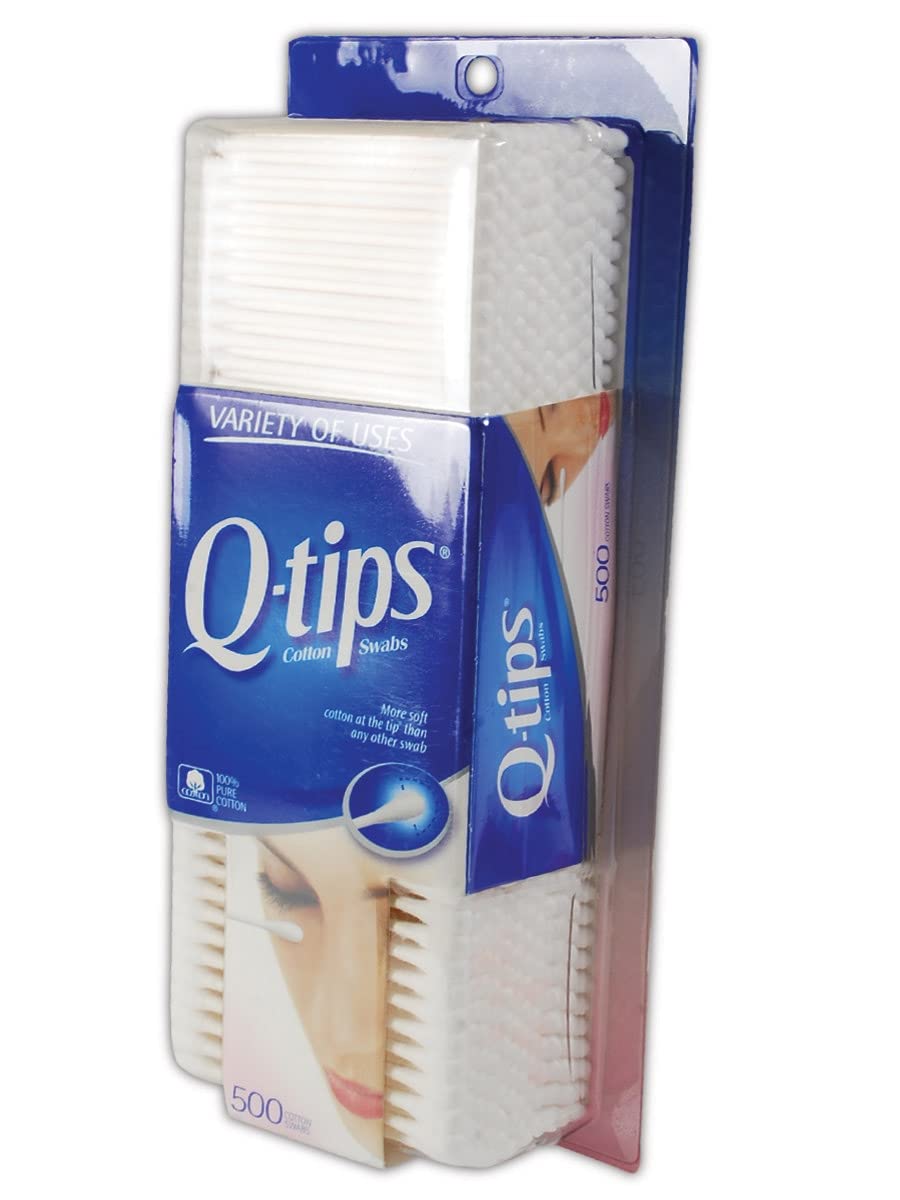 Q-tips cotton swab standard white with extra cotton for gentle, precise cleaning