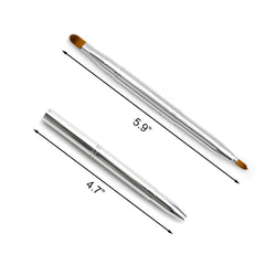 Quacc double-ended lip makeup brush extended for precise lip lining and color filling