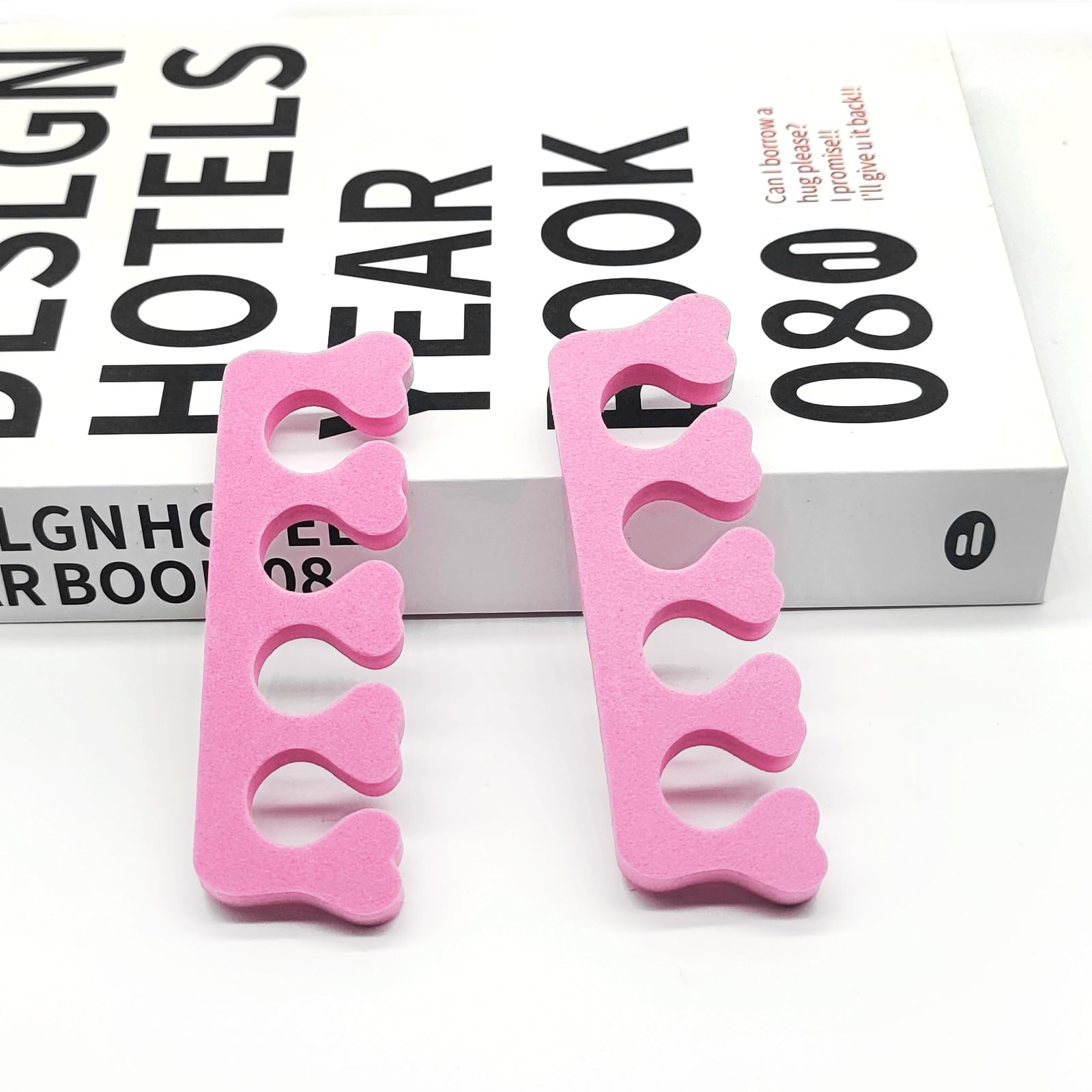 Professional salon setup using Quacc toe separators for manicure and pedicure