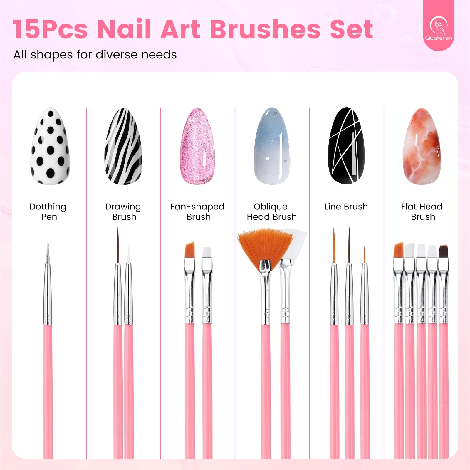 Quaferen 2-in-1 palette and brush holder demonstrating space-saving design.