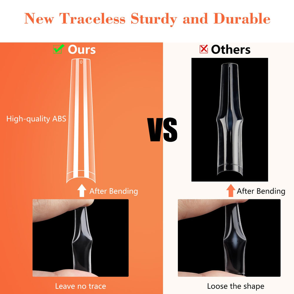 Durable ABS material keeps Quaferen coffin tips sturdy for daily use.