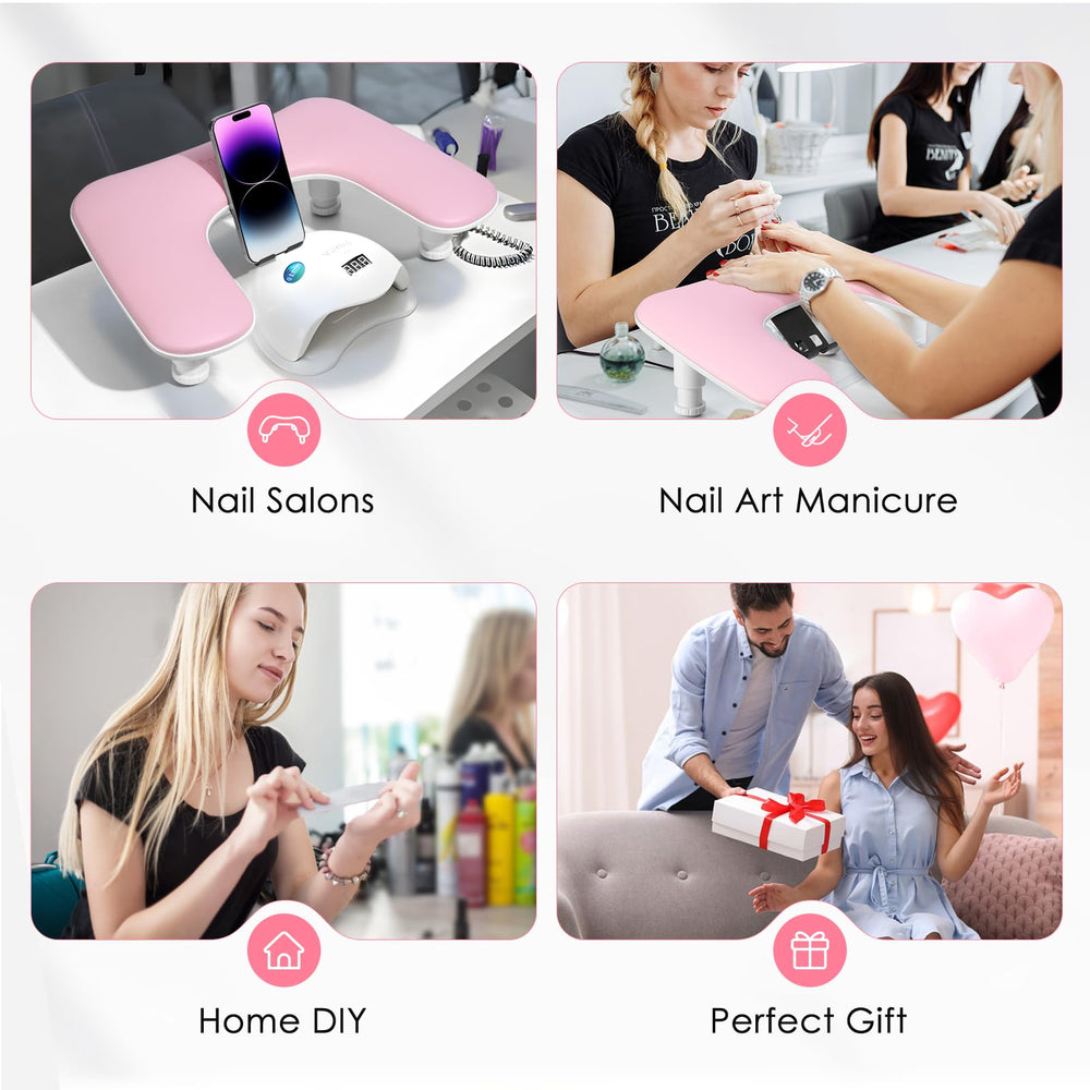 Quaferen arm rest suitable for salon or home nail sessions, offering stable support