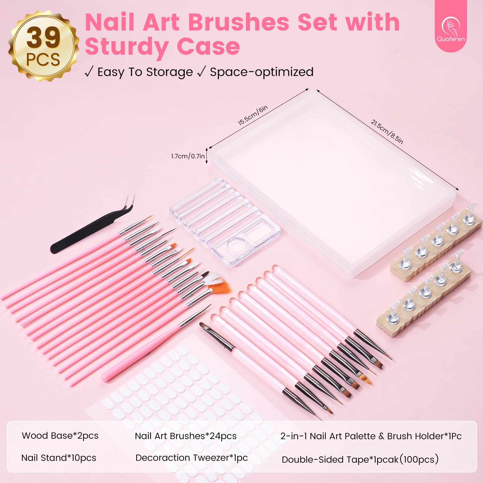 Quaferen complete nail art collection displayed for beginners and enthusiasts.