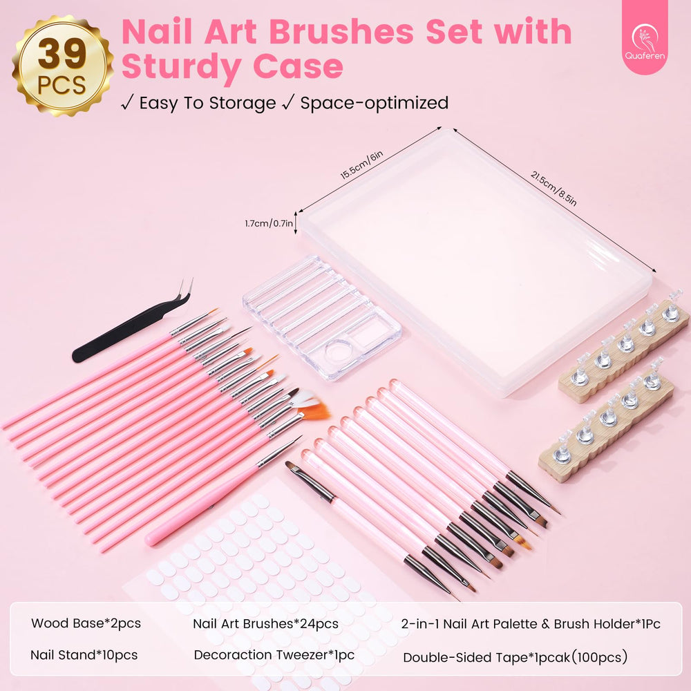 Quaferen complete nail art collection displayed for beginners and enthusiasts.