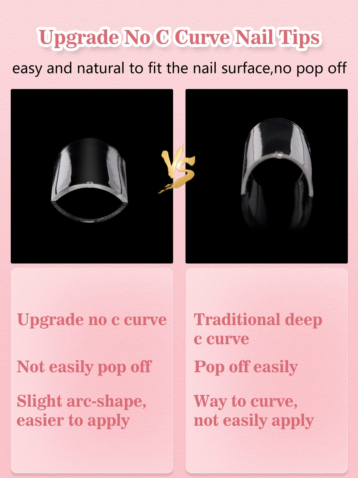 Quaferen easy-to-use tips with edge glue for quick nail enhancements.