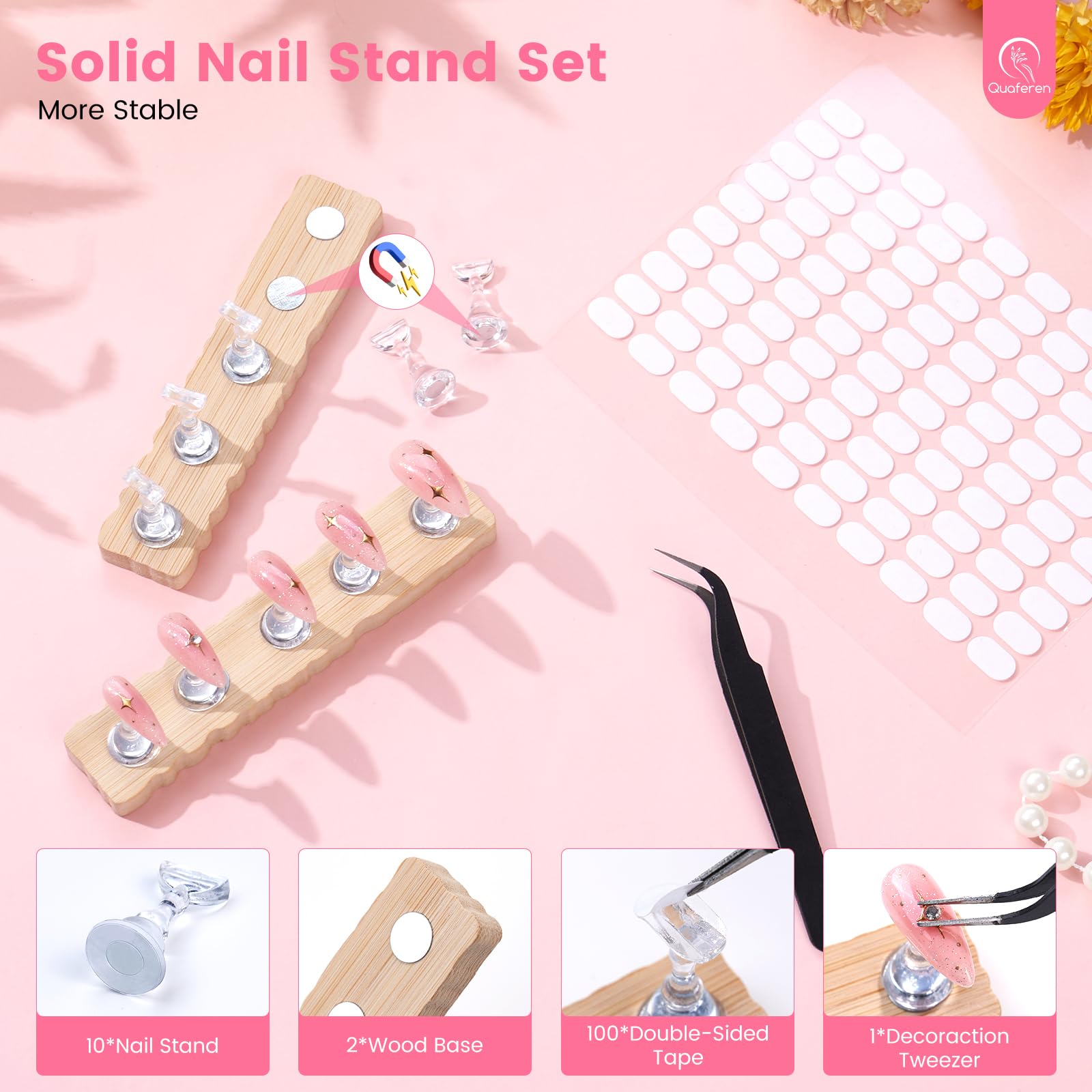 Quaferen at-home nail art application demo showcasing versatility.