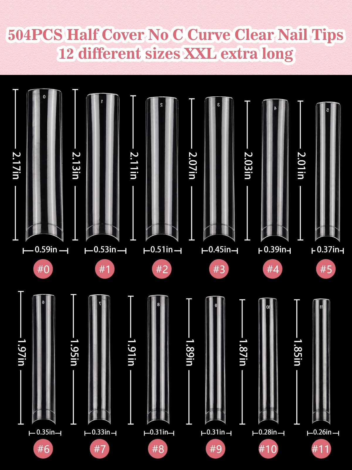 Quaferen nail tips suitable for salons or home use, beginner friendly.