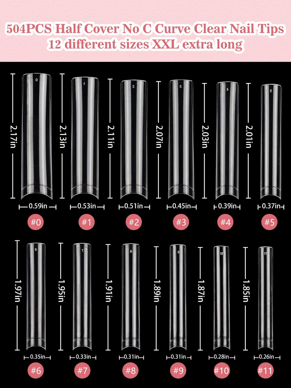 Quaferen nail tips suitable for salons or home use, beginner friendly.