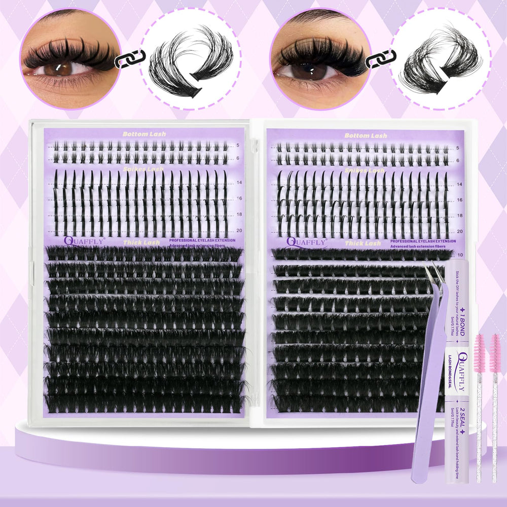 QUAFFLY lash bond and seal lock extensions securely for longer wear.